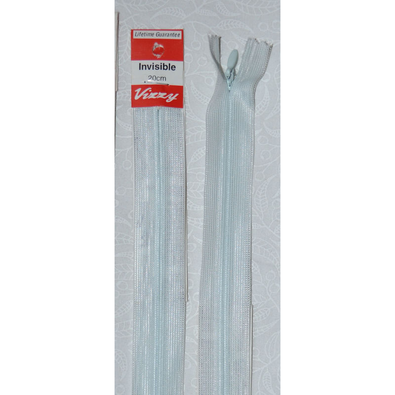 Vizzy Invisible Zip 20cm, Colour 100 DELFT BLUE