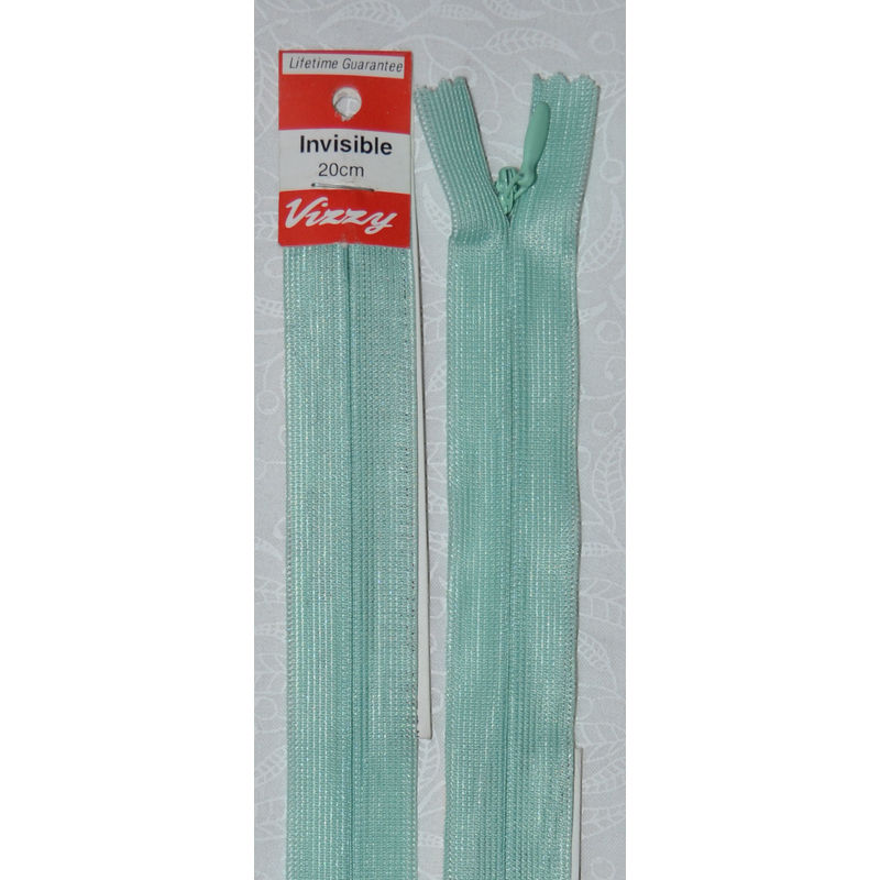 Vizzy Invisible Zip 20cm, Colour 102 LEAF GREEN
