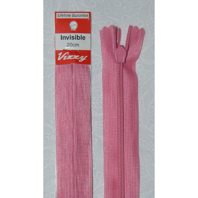 Vizzy Invisible Zip 20cm, Colour 105 GRENAINE