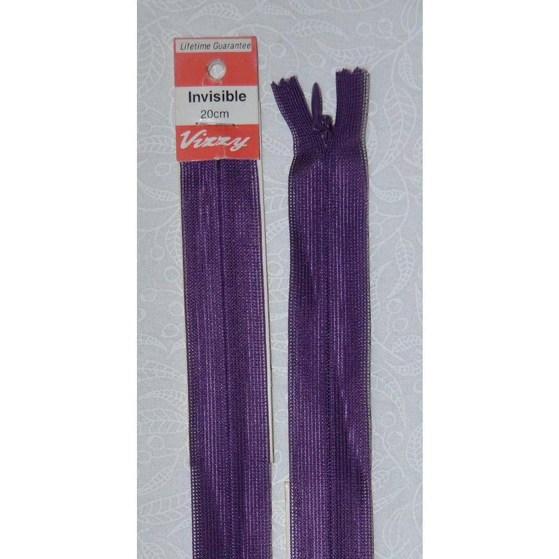 Vizzy Invisible Zip 20cm, Colour 106 VATICAN