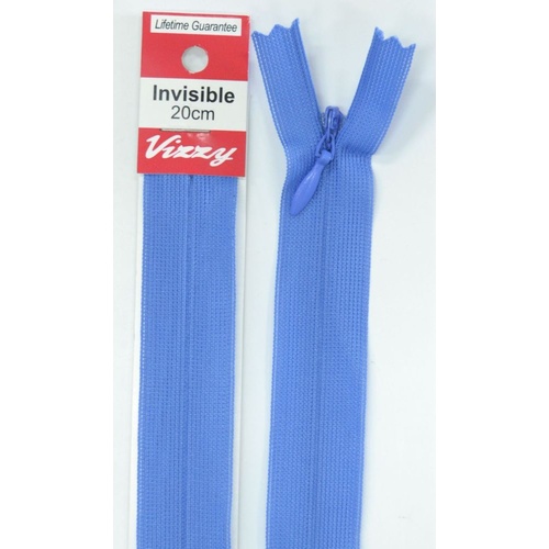 Vizzy Invisible Zip 20cm, Colour 115 BRIGHT BLUE
