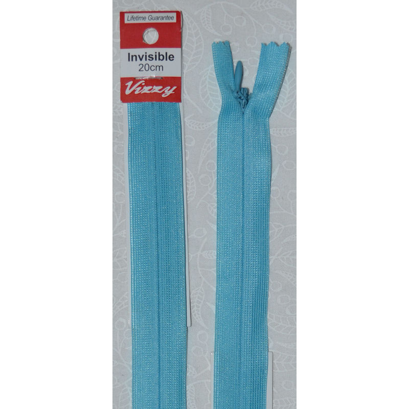 Vizzy Invisible Zip 20cm, Colour 86 AQUA