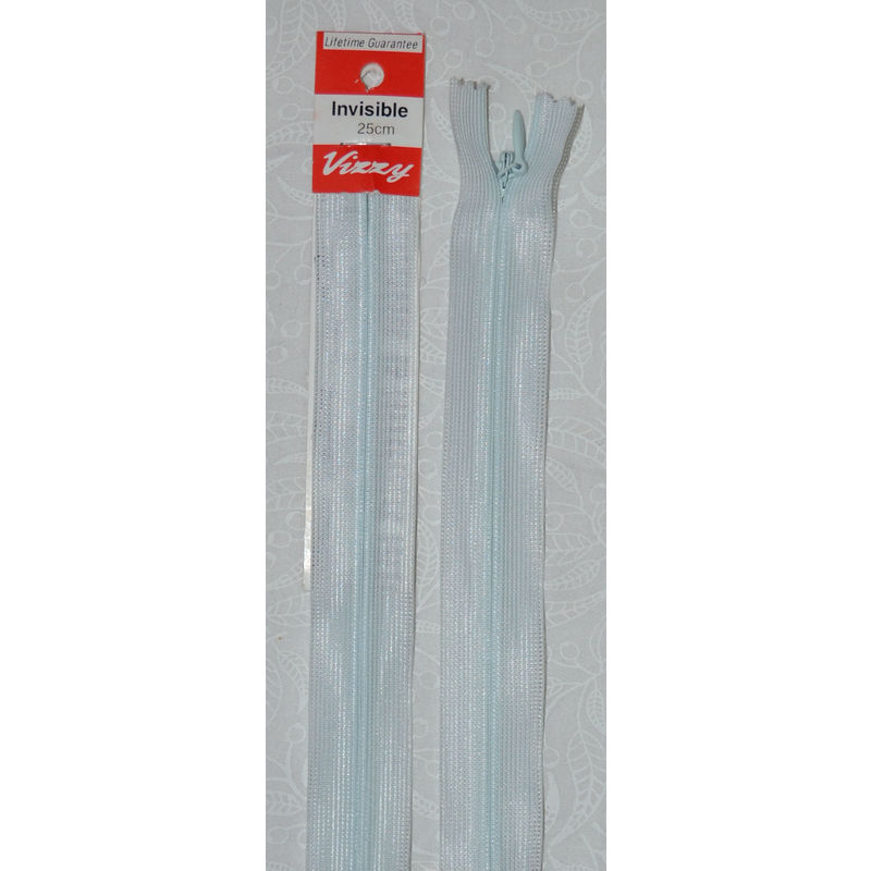 Vizzy Invisible Zip 25cm, Colour 100 DELFT BLUE
