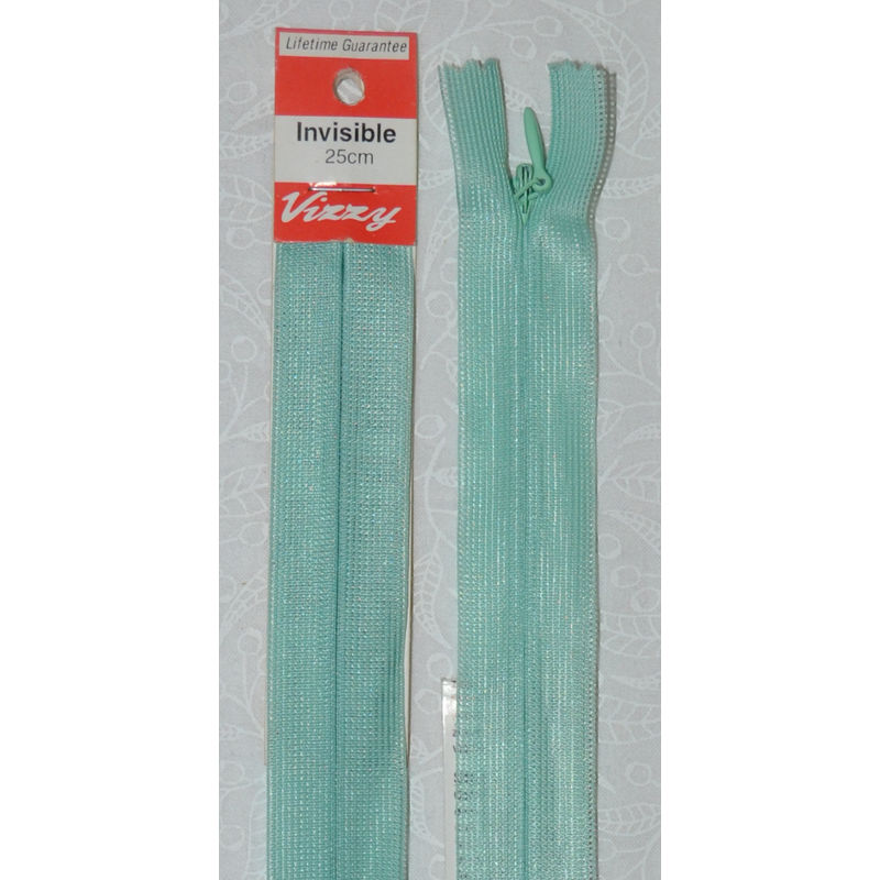 Vizzy Invisible Zip 25cm, Colour 102 LEAF GREEN