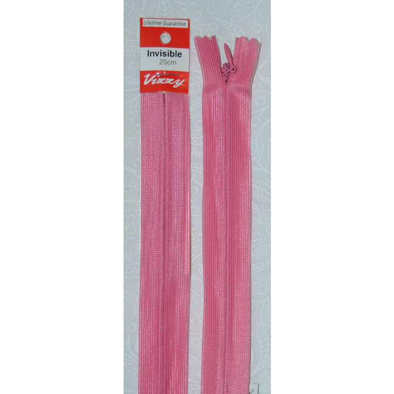 Vizzy Invisible Zip 25cm, Colour 105 GRENAINE