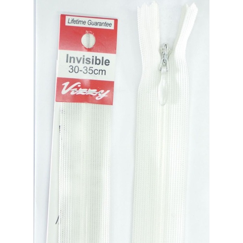 Vizzy Invisible Zip 30-35cm, Colour 66 BONE