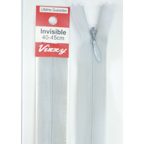 Vizzy Invisible Zip 40-45cm, Colour 117 STEEL BLUE