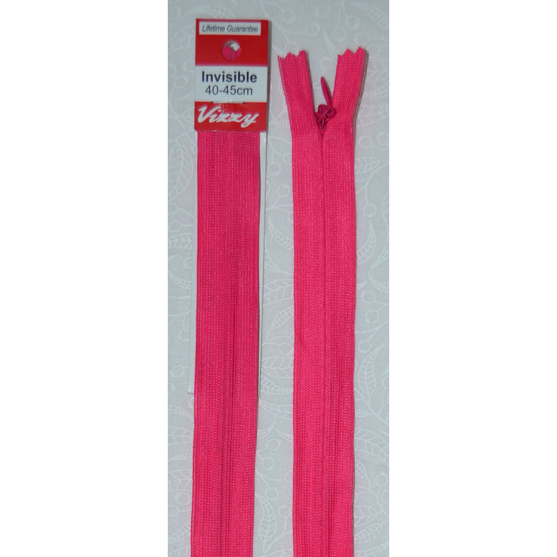Vizzy Invisible Zip 40-45cm, Colour 94 HOT PINK