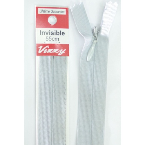 Vizzy Invisible Zip 55cm, Colour 117 BLUE STEEL