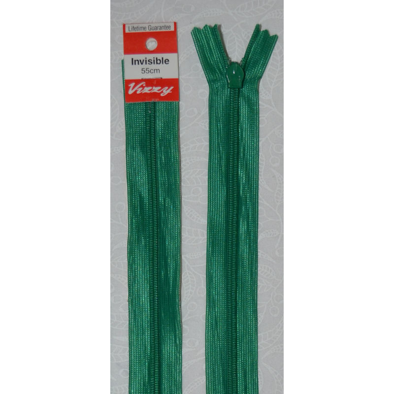 Vizzy Invisible Zip 55cm, Colour 44 EMERALD