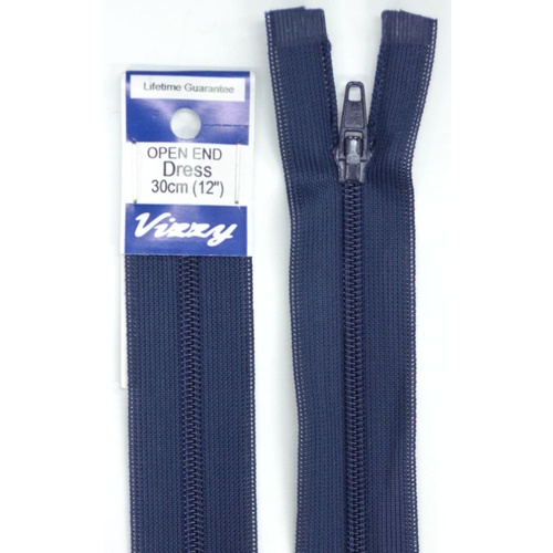 Vizzy Open End Dress Zip 30cm 58 NAVY