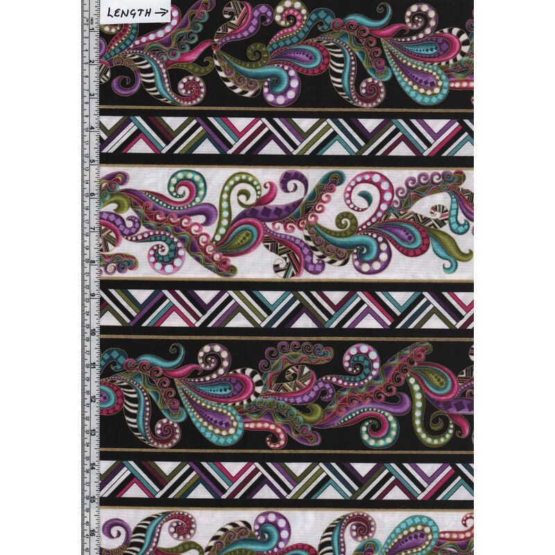 Dog On It, Carnival Stripe Multi, 112cm wide Cotton Fabric 9050/5299