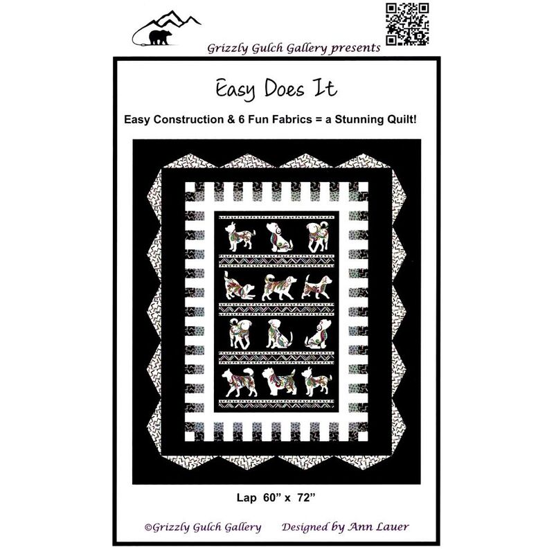 Dog On It, Easy Does It Quilt Pattern By Ann Lauer 9050ED