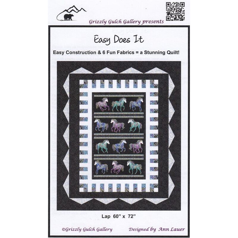 Horsen Around, Easy Does It Quilt Pattern By Grizzly Gulch Gallery, Ann Lauer
