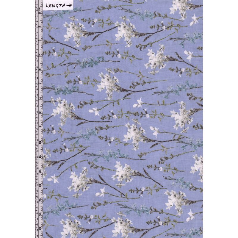 Violet Twilight, Wild Flowers Lilac 112cm Wide Cotton Fabric 9105/2460