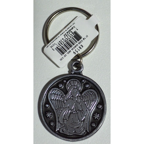 Gaurdian Angel KeyRing, Metal Token With Message, Beautiful Item, 37mm