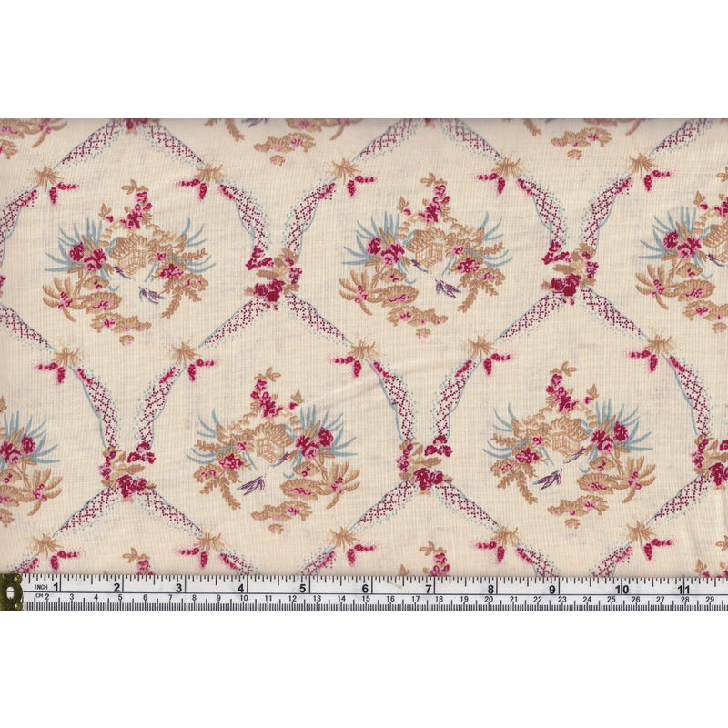 Leutenegger 100% Cotton Fabric, 110cm Wide, Luccello La Fauvette Bella PER METRE
