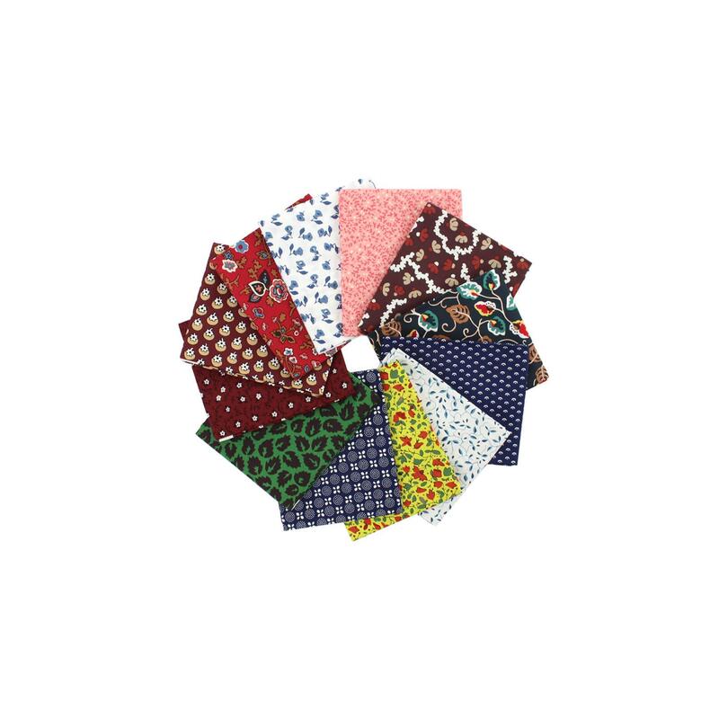 Leutenegger Fat Quarter, CUMBERLAND COUNTY, Pack of 12, Each 45cm x 55cm