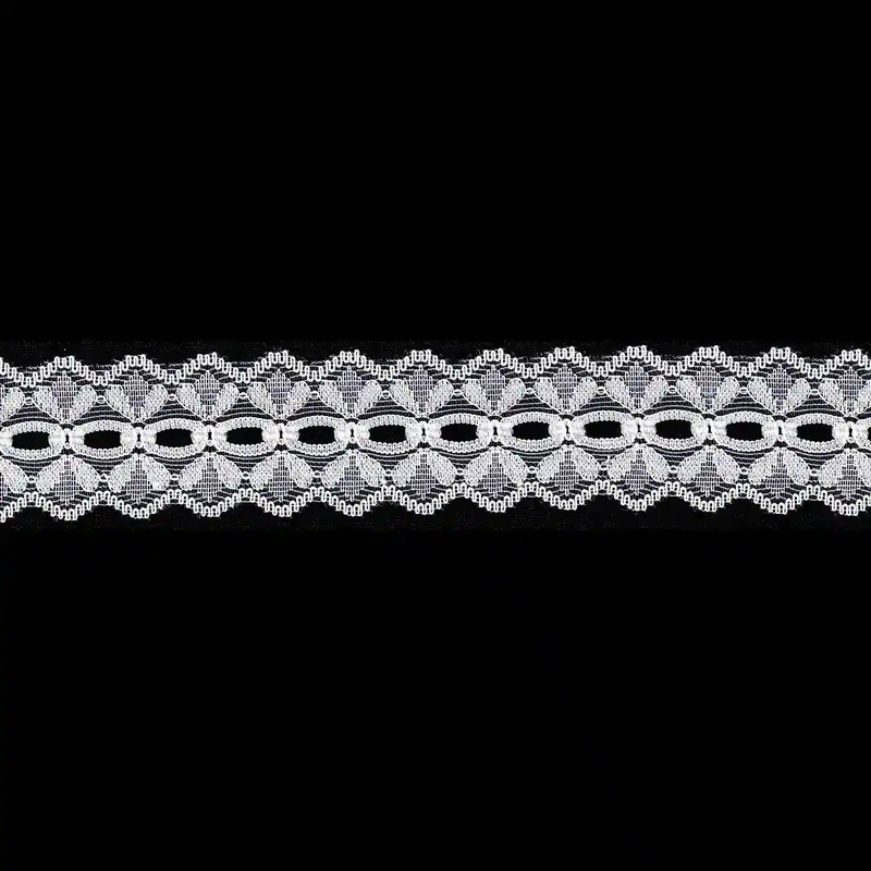 WHITE 28mm Eyelet Lace Sold by the Metre, Insertion Lace, Knitting Lace