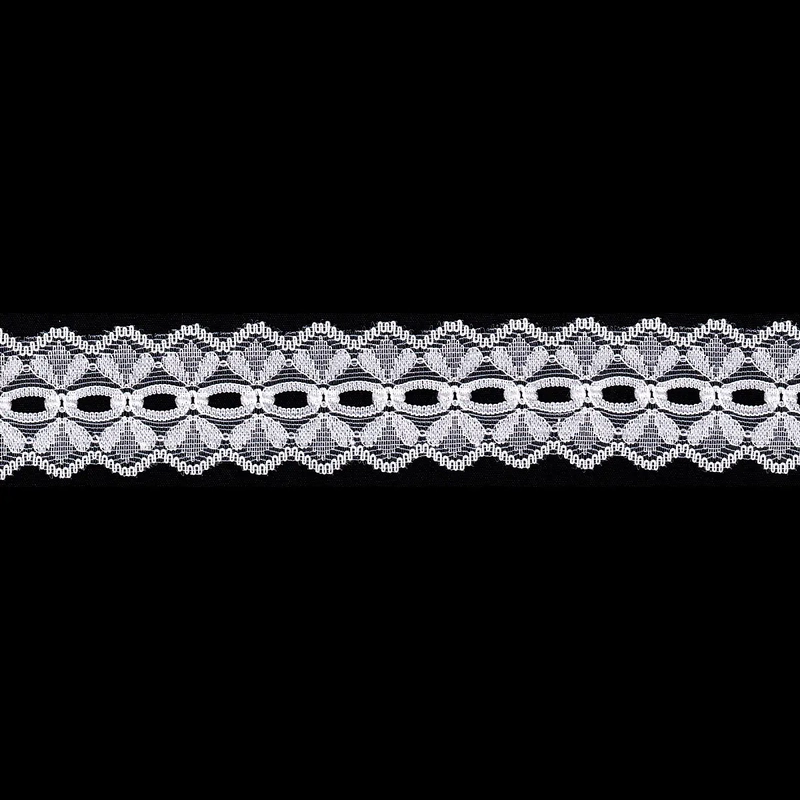 WHITE 28mm Eyelet Lace Sold by the Metre, Insertion Lace, Knitting Lace