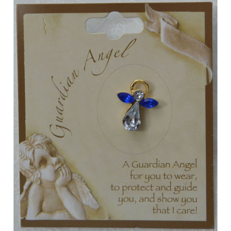 GUARDIAN ANGEL Birthstone Lapel Pin, Hat Pin, SEPTEMBER, Great Gift Item