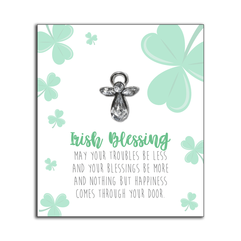 Always With You Angel, IRISH BLESSING, Lapel Pin, Hat Pin