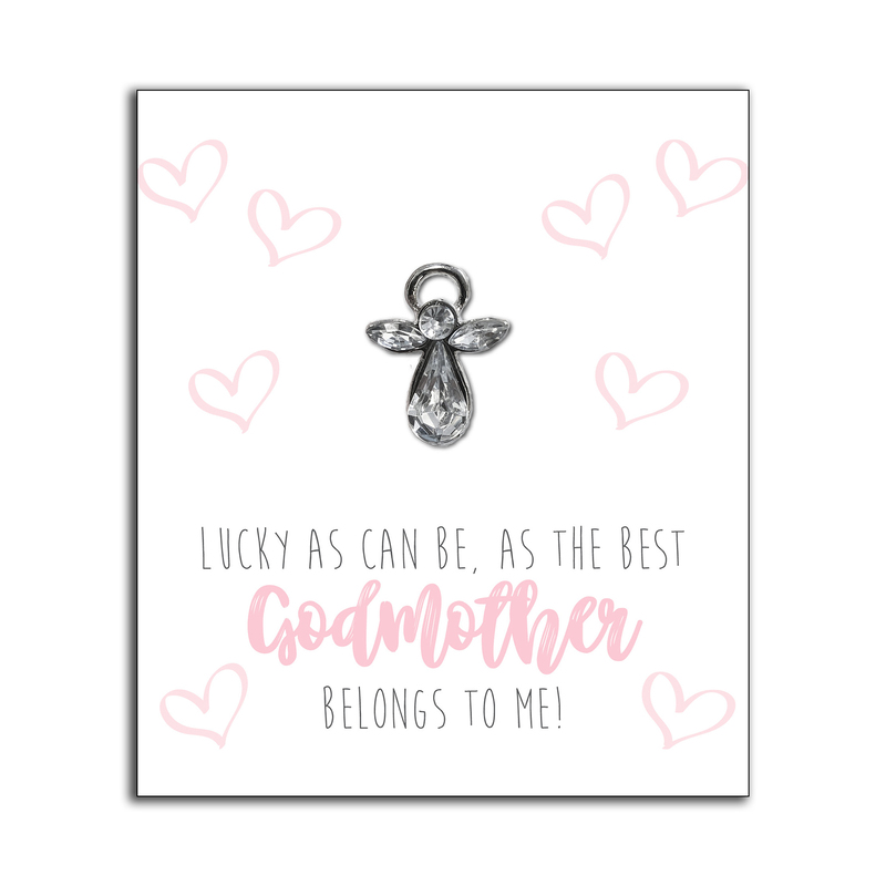 Always With You Angel, GODMOTHER, Lapel Pin, Hat Pin