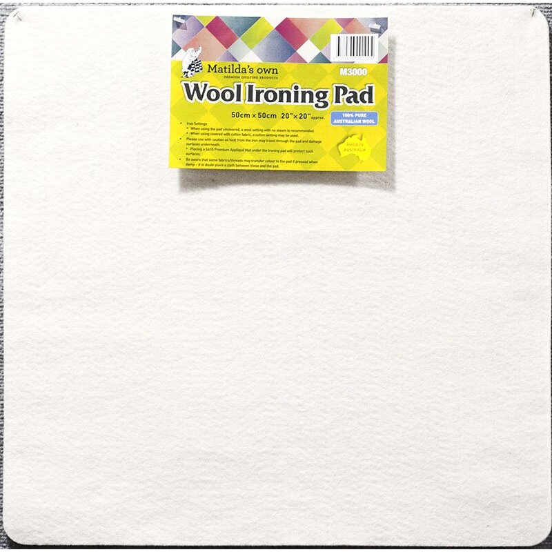 Matilda's Own 100% Wool Ironing Pad, 50cm x 50cm x 13mm