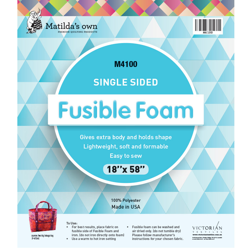 Matildas Own Single Sided Fusible Foam 46cm x 148cm (18in x 58in)