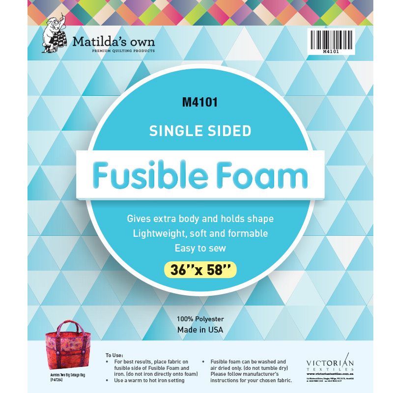 Matildas Own Single Sided Fusible Foam 92cm x 148cm (36in x 58in)