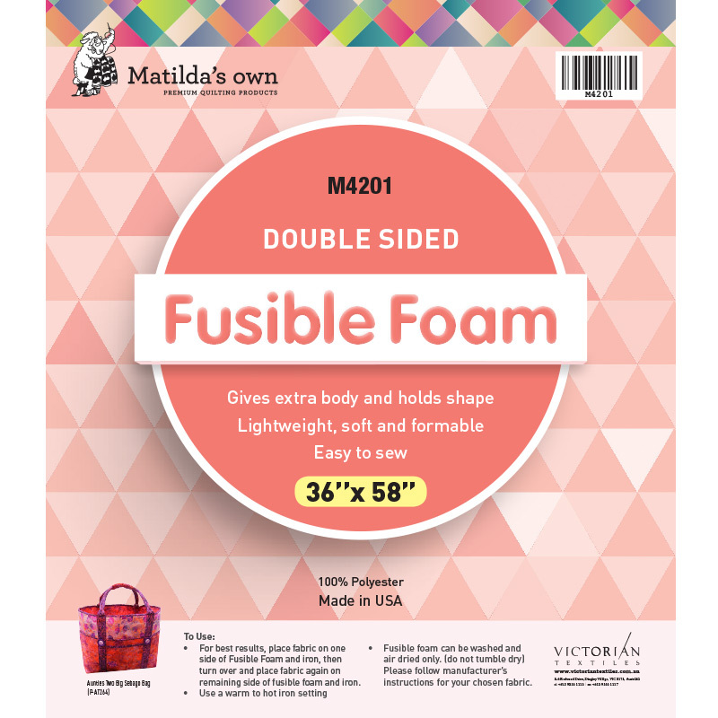 Matildas Own Double Sided Fusible Foam 92cm x 148cm (36in x 58in)