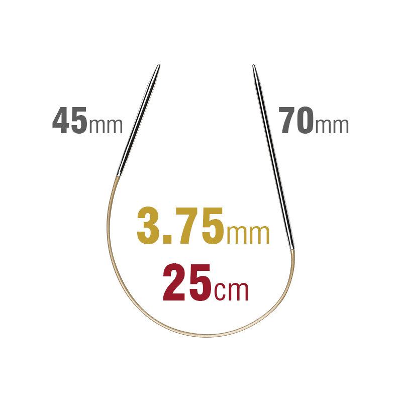 Addi SockenWunder Circular Needle 25cm x 3.75mm 45/70 Length Sock Wonder