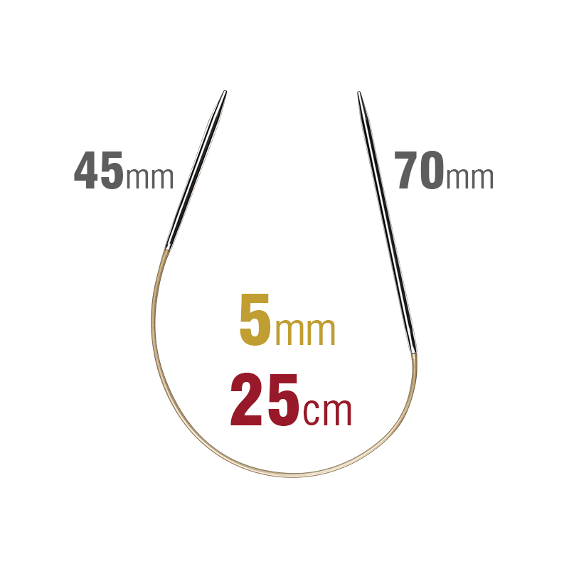 Addi SockenWunder Circular Needle 25cm x 5.00mm 45/70 Length Sock Wonder