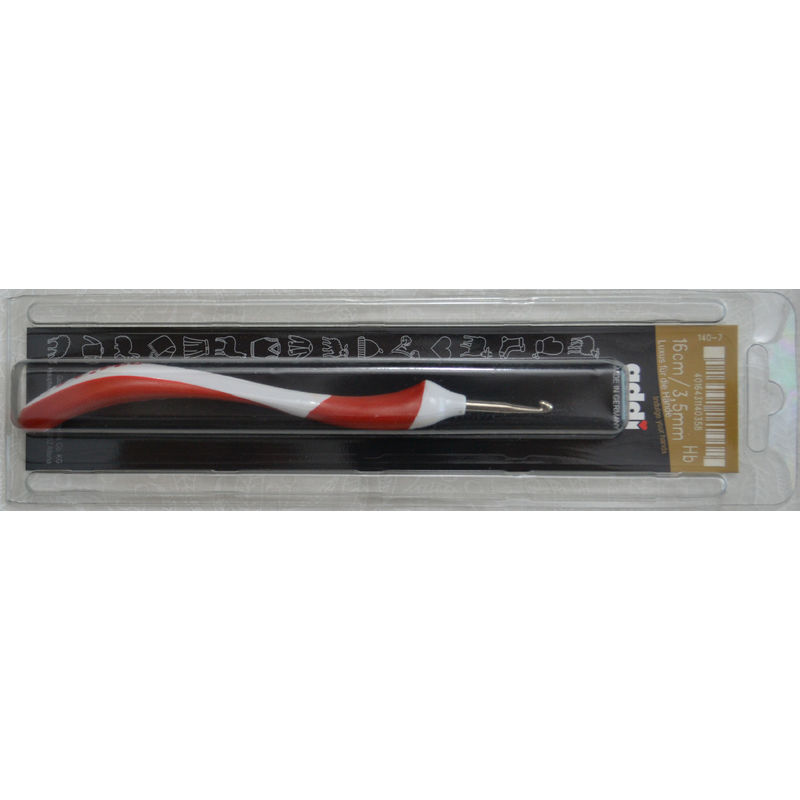 Addi Crochet Hook 16cm x 3.50mm Addiswing Aluminium Ergonomic Maxi