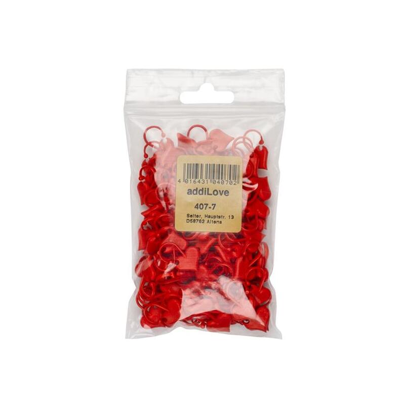 Addilove Heart Shape Stitch Markers, 100 pack