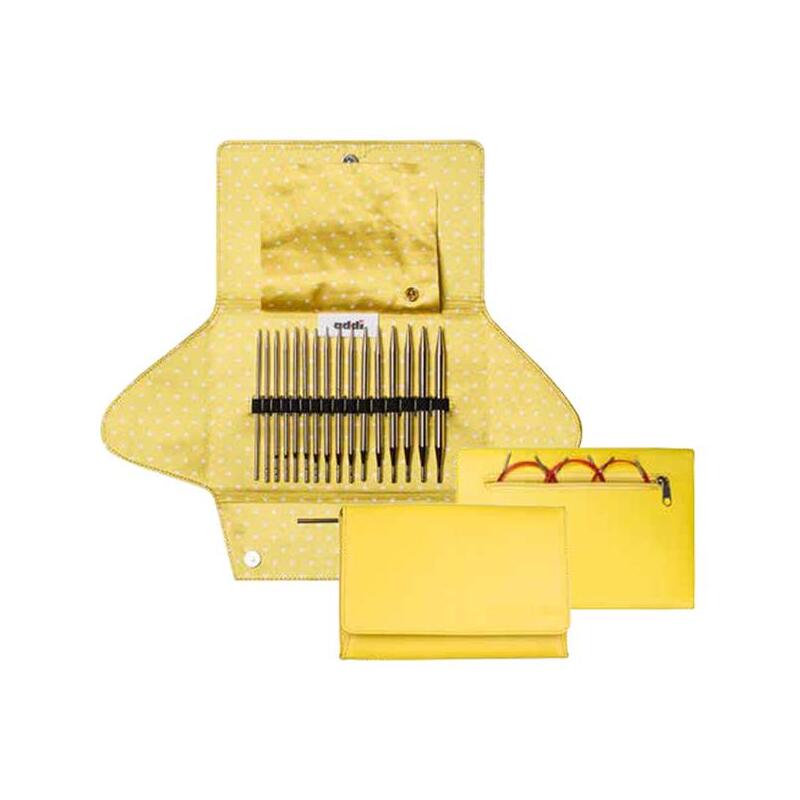 Addi Addiclick Case, Starter Set Assorted Pouch, Basic/Lace Mix