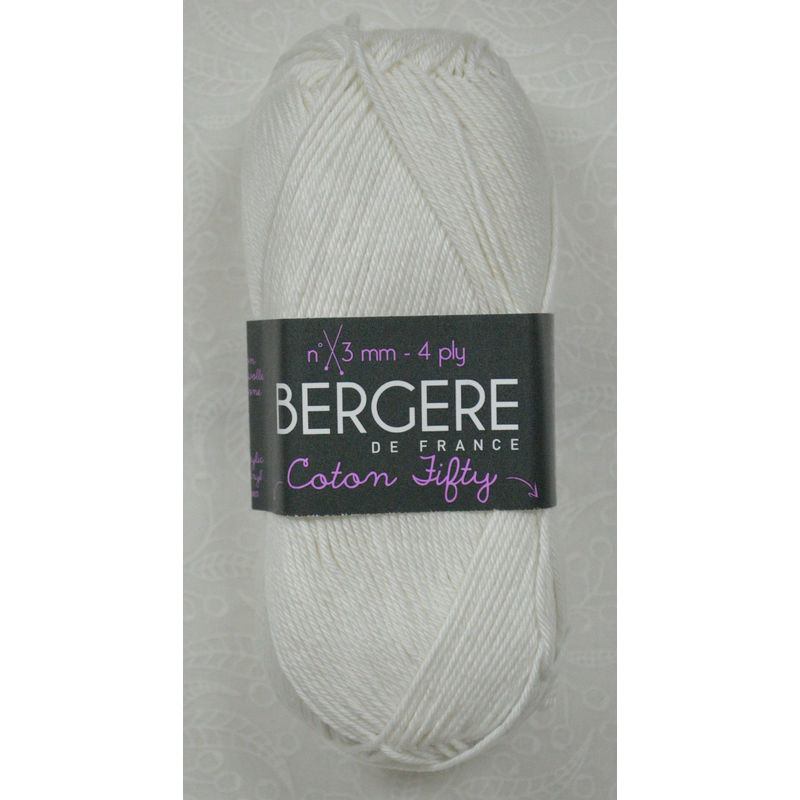 Bergere Yarn, Coton Fifty, 50/50 Cotton / Acrylic, 50g Ball 140m, Nougat