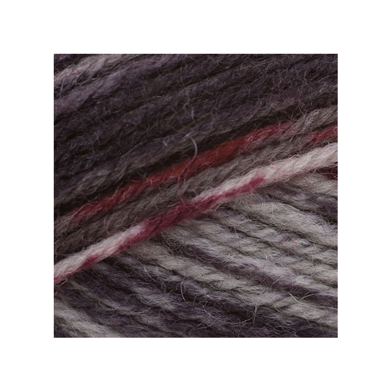 Bergere Goomy 50 Yarn, 75% Wool 25% Polyamide, 50g Ball, Imprim Prune