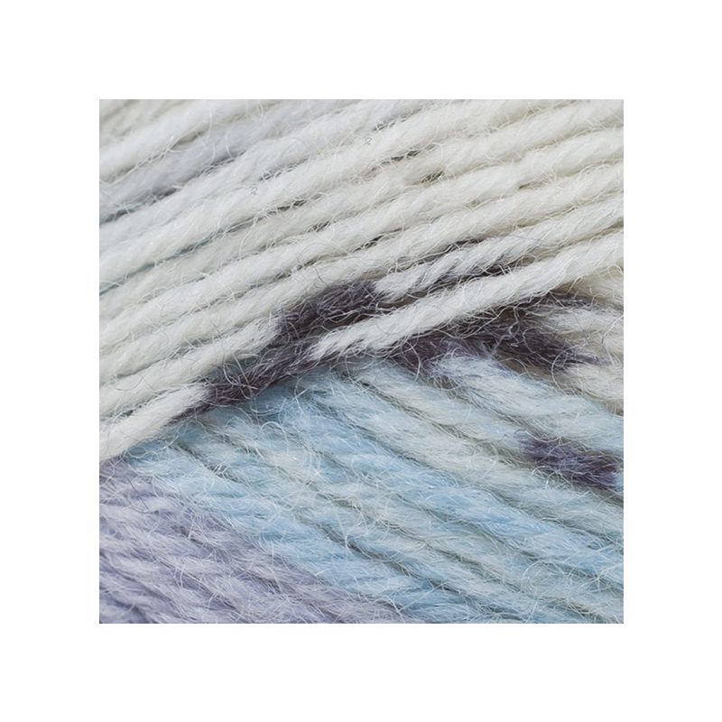 Bergere Goomy 50 Yarn, 75% Wool 25% Polyamide, 50g Ball, Imprim Ciel