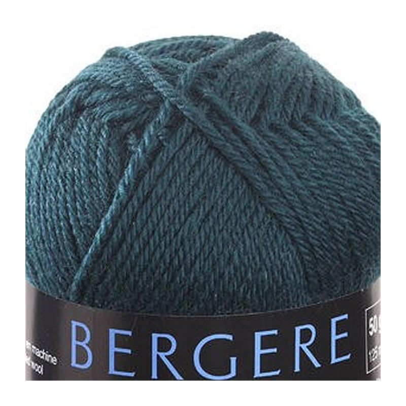 Bergere Ideal Yarn, 40% Combed Wool, 30% Acrylic/Polyamide, 50g Ball, Pinede