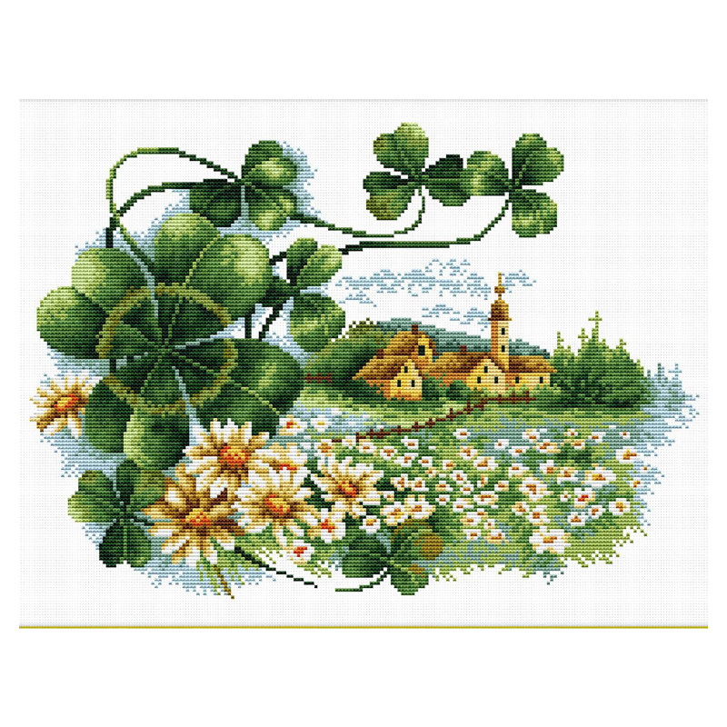 SCENERY CLOVER MC440.063, No Count Cross Stitch Kit, 35 x 25cm