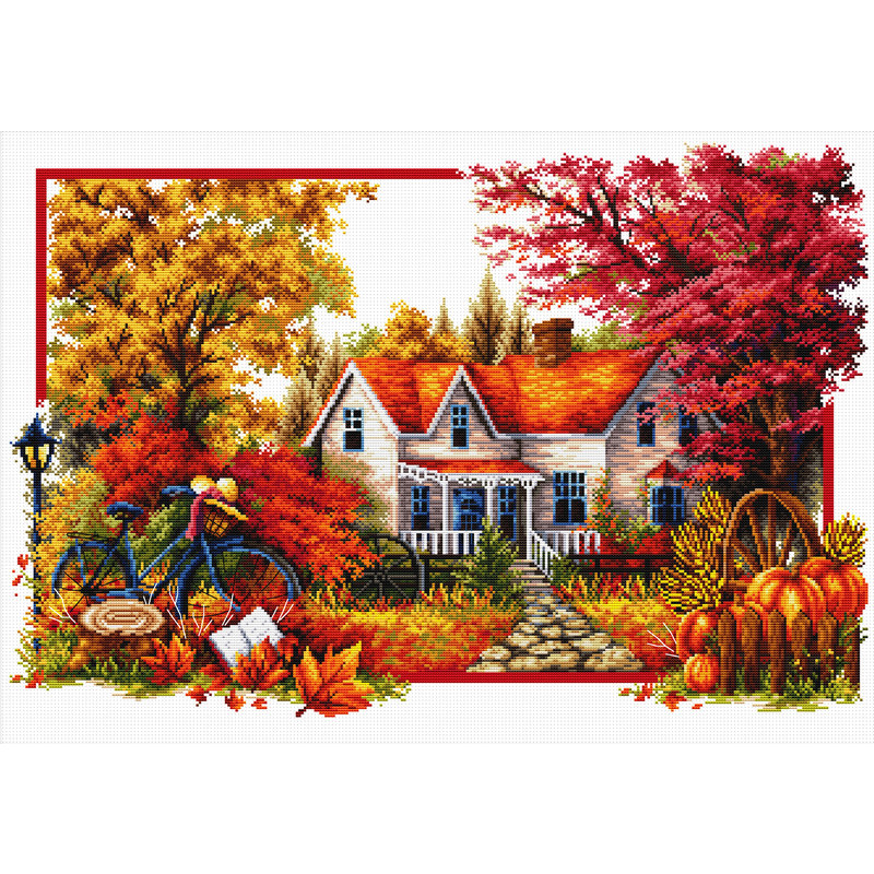 AUTUMN COMES MC740.071, No Count Cross Stitch Kit, 59 x 40cm