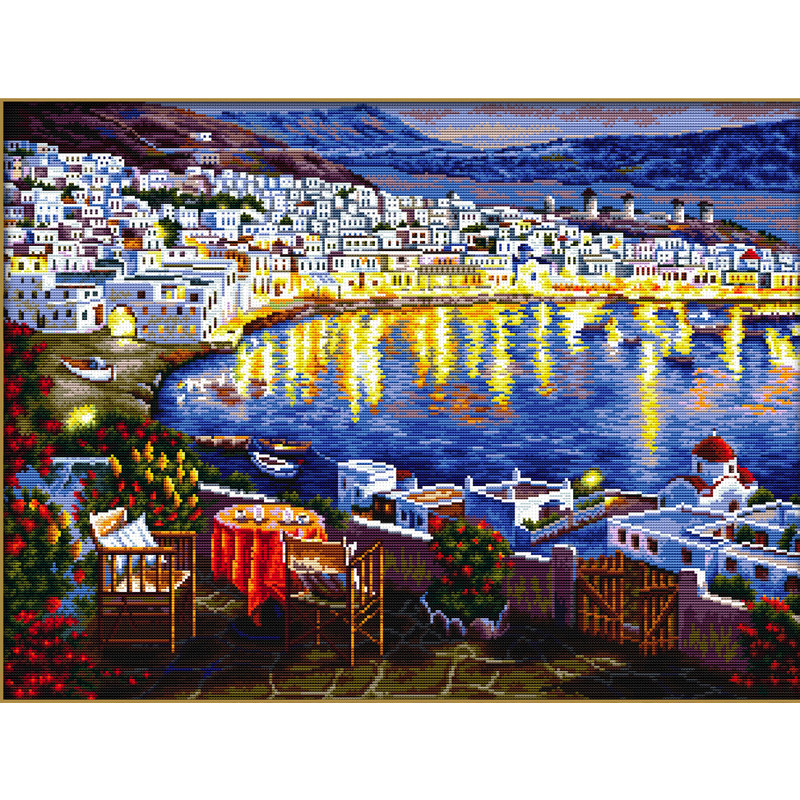 No Count Cross Stitch Kit NIGHT WATCHING 55 x 41cm
