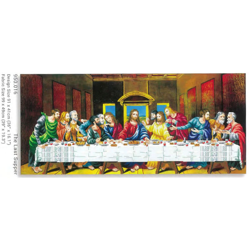 THE LAST SUPPER MC950.016, No Count Cross Stitch Kit, 91 x 41cm