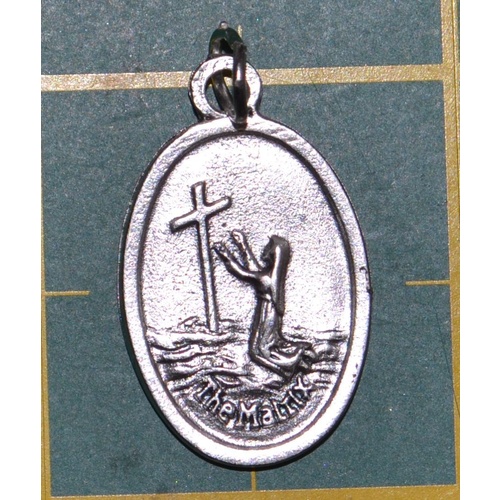 THE MATRIX Medal Pendant, SILVER TONE, 22mm X 15mm, MADE IN ITALY