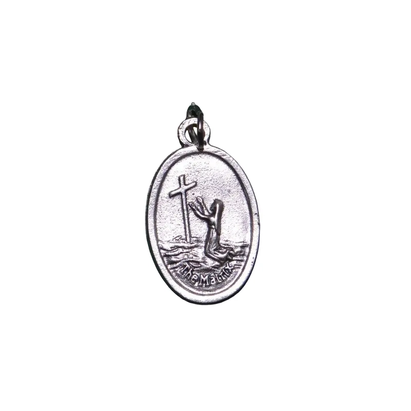 THE MATRIX Medal Pendant, SILVER TONE, 22mm X 15mm, MADE IN ITALY