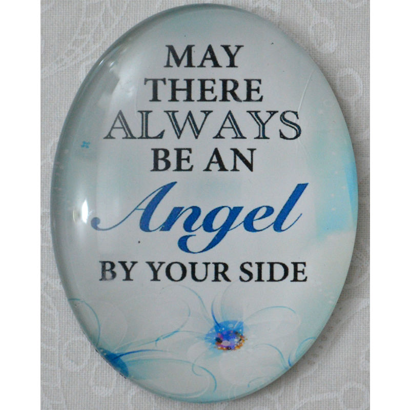Magnet, 54 x 44mm Glass, Always An Angel