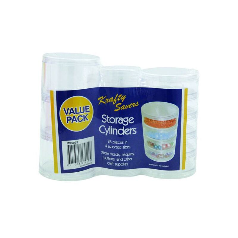 Krafty Savers Storage Containers Value Pack, 25pcs in 4 assorted sizes