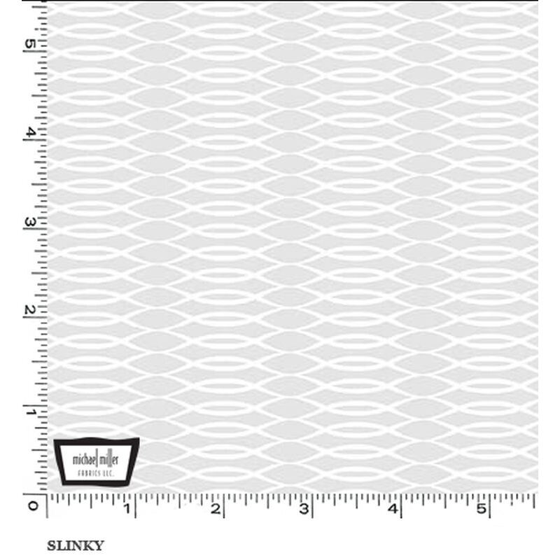 White Hot "SLINKY" #10414 Tone On Tone Cotton Fabric 110cm Wide