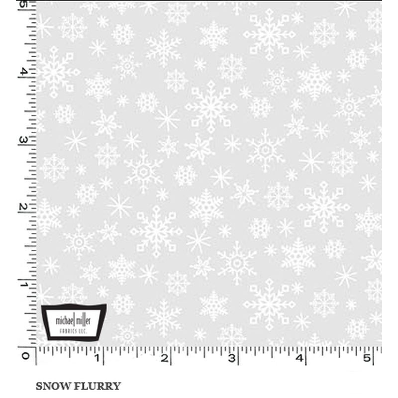 White Hot "SNOW FLURRY" #10417 Tone On Tone Cotton Fabric 110cm Wide